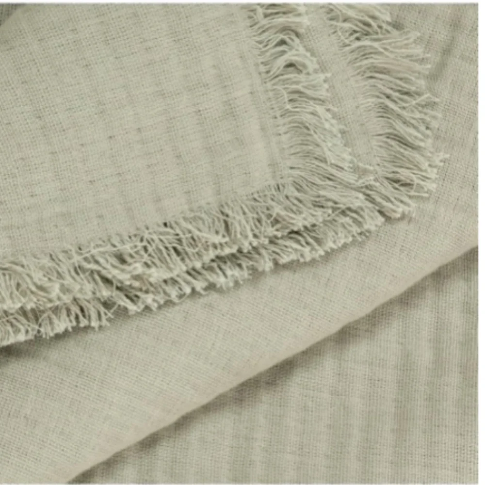 Nate Home Cotton Matelasse Blanket King, Color: Sage Green